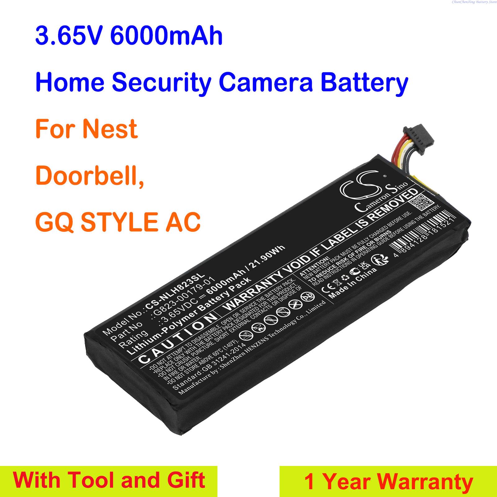 Home Security Doorbell Camera - كاميرون سينو 6000mAh أمن الوطن كاميرا