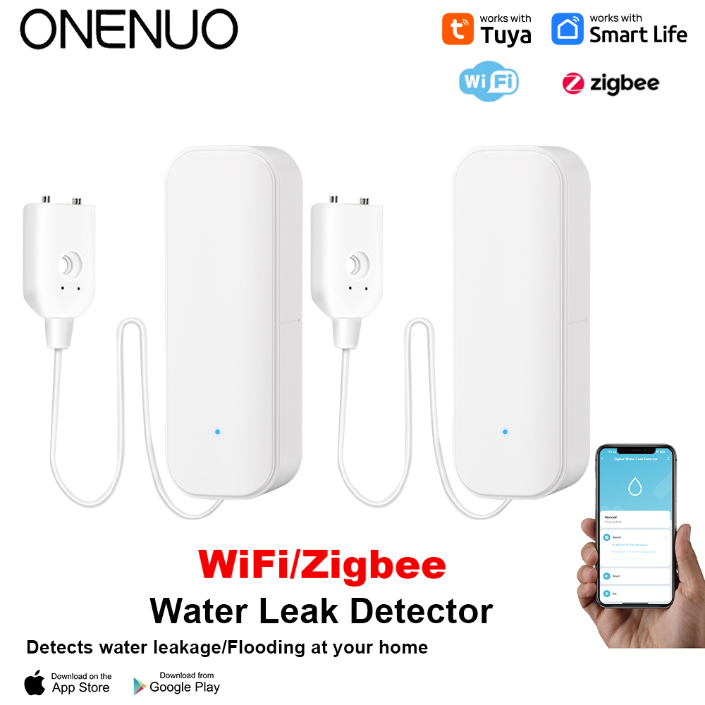 Home Security Home Assistant - واي فاي/زيجبي استشعار المياه تويا تسرب