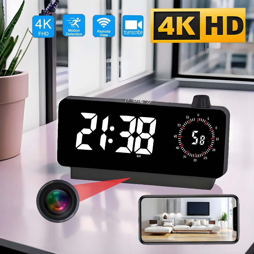 Hidden Camera Clock - كاميرا ساعة واي فاي صغيرة بدقة