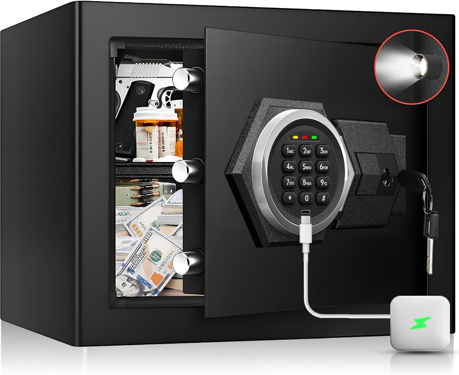 Home Security Key Box - صندوق أمان منزلي مقاوم للحريق -
