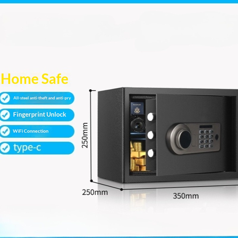 Home Security Safe - كلمة المرور الإلكترونية آمنة 25 سم