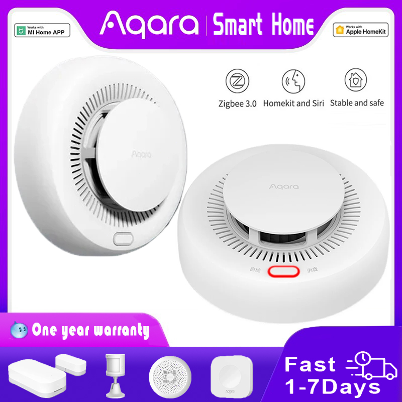 Mi Home Security Xiaomi - جديد Aqara كاشف الدخان زيجبي الذكية