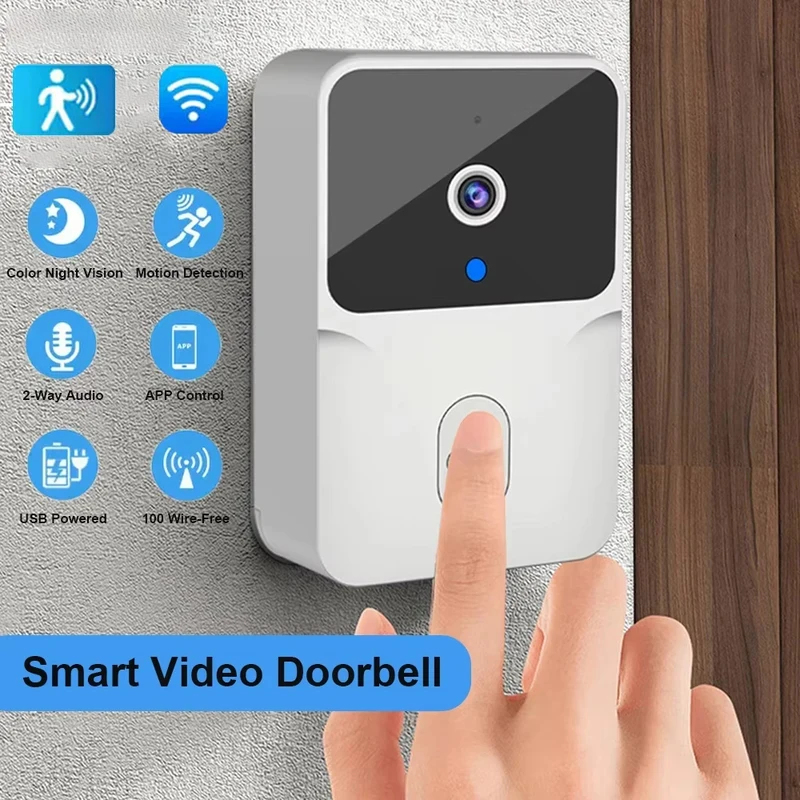 Home Security Doorbell Camera - جرس باب ذكي لاسلكي مع كاميرا