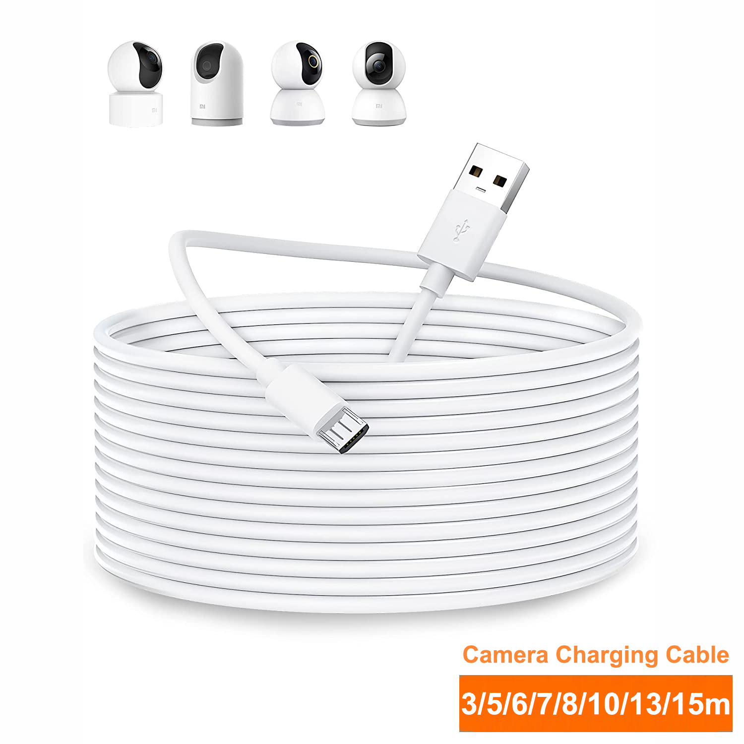 Mi Home Security Xiaomi - كابل تمديد ميكرو USB 3 ~