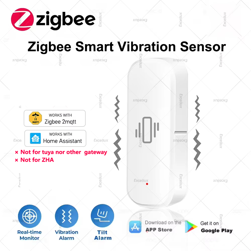 Home Security Home Assistant - زيجبي الذكية مستشعر الاهتزاز حماية أمن