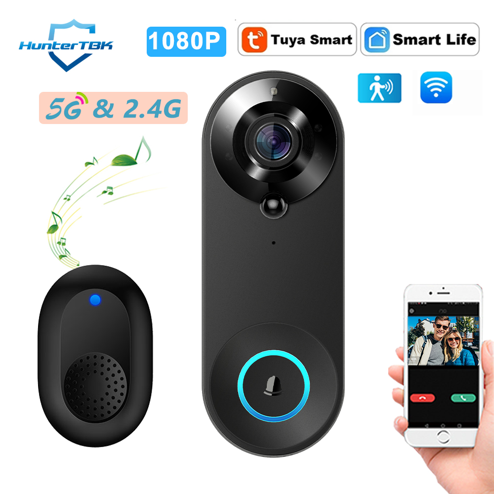 Home Security Camera Installation - جرس باب ذكي بكاميرا لاسلكية 1080P