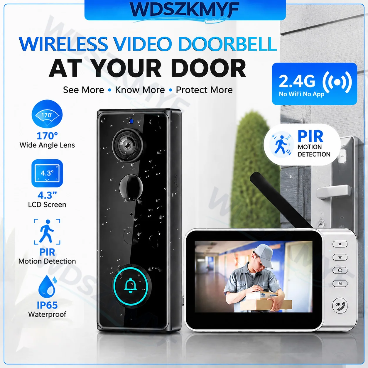 Home Security Doorbell Camera - جرس باب لاسلكي جديد مقاوم للماء