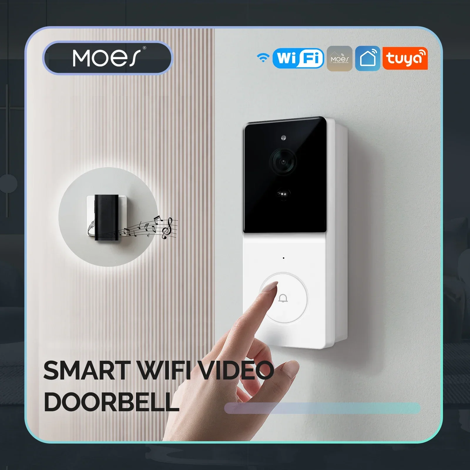 Home Security Doorbell Camera - كاميرا MOES Tuya Smart WiFi Video