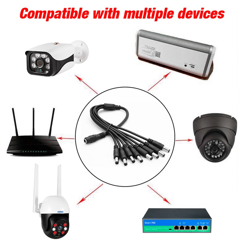 5.5x2.1 مللي متر 1 أنثى إلى 2  - مراجعة Home Security Camera Installation وسعره