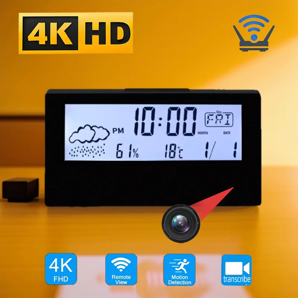 كاميرا ساعة صغيرة جديدة بدقة 4 - مراجعة Hidden Camera Clock وسعره