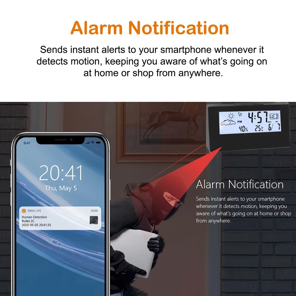 كاميرا ساعة صغيرة جديدة بدقة 4 - مراجعة Hidden Camera Clock وسعره