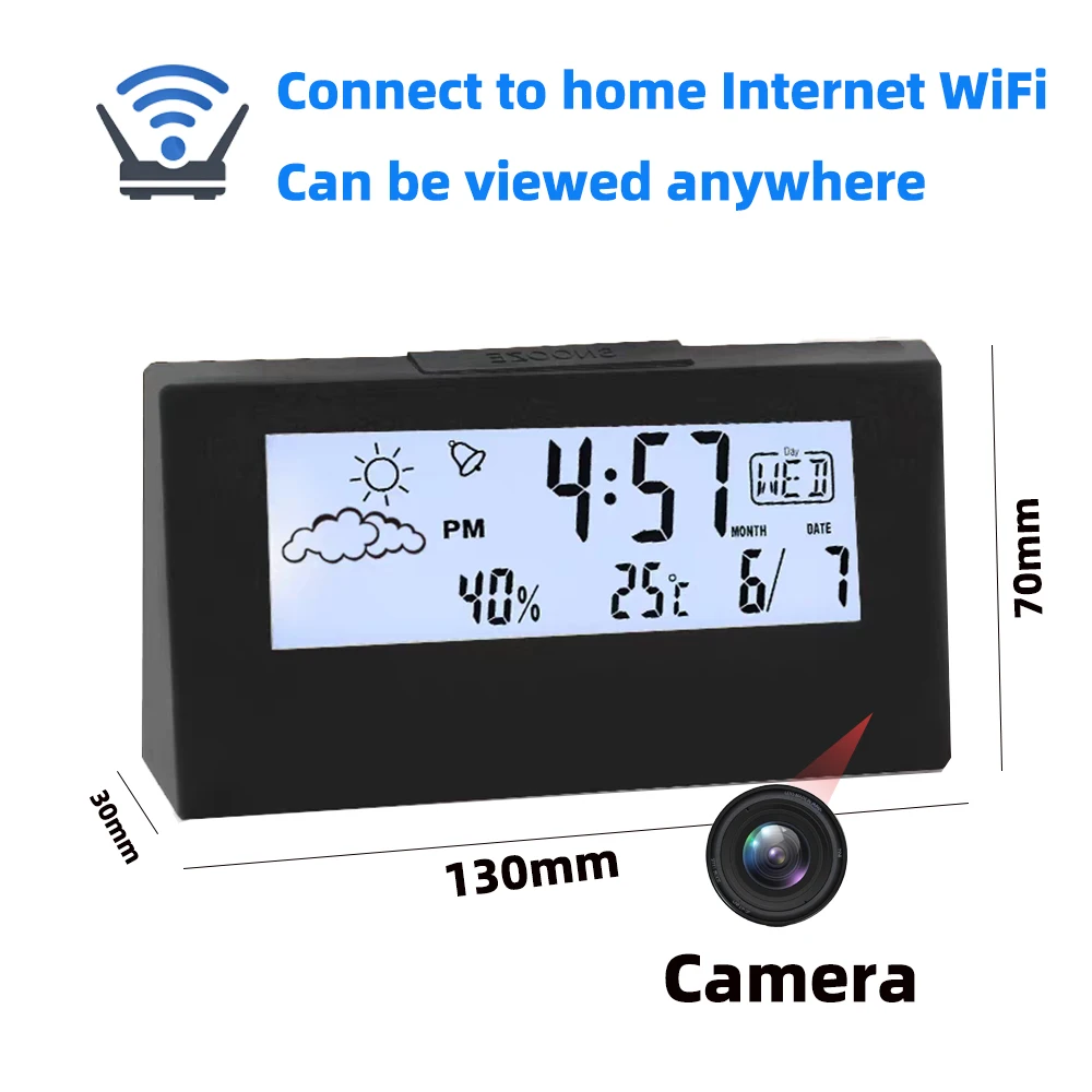 كاميرا ساعة صغيرة جديدة بدقة 4 - مراجعة Hidden Camera Clock وسعره