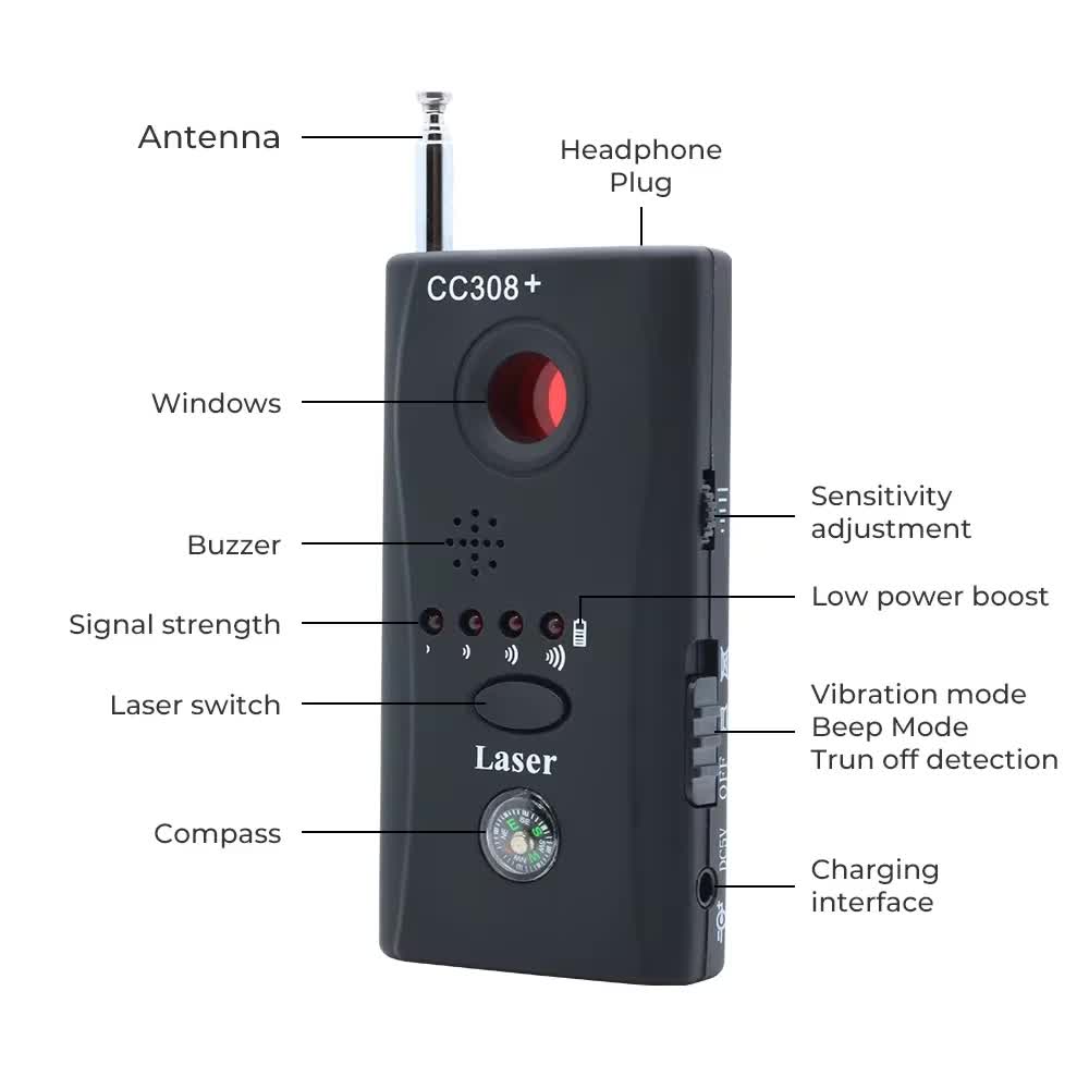 CC308 المحمولة كاميرا خفية كاش - مراجعة Home Security Hidden Cameras وسعره