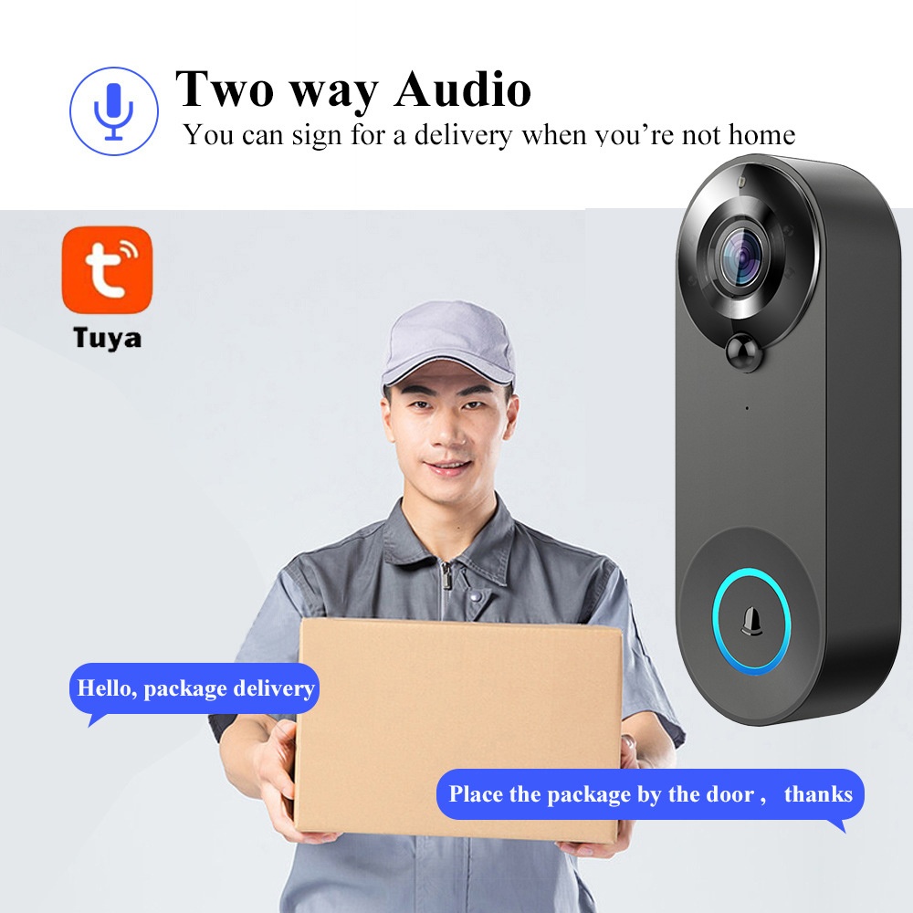 Tuya 1080P اللاسلكية جرس باب و - مراجعة Home Security Doorbell Camera وسعره