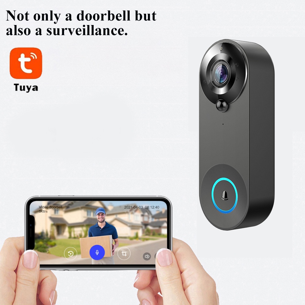Tuya 1080P اللاسلكية جرس باب و - مراجعة Home Security Doorbell Camera وسعره