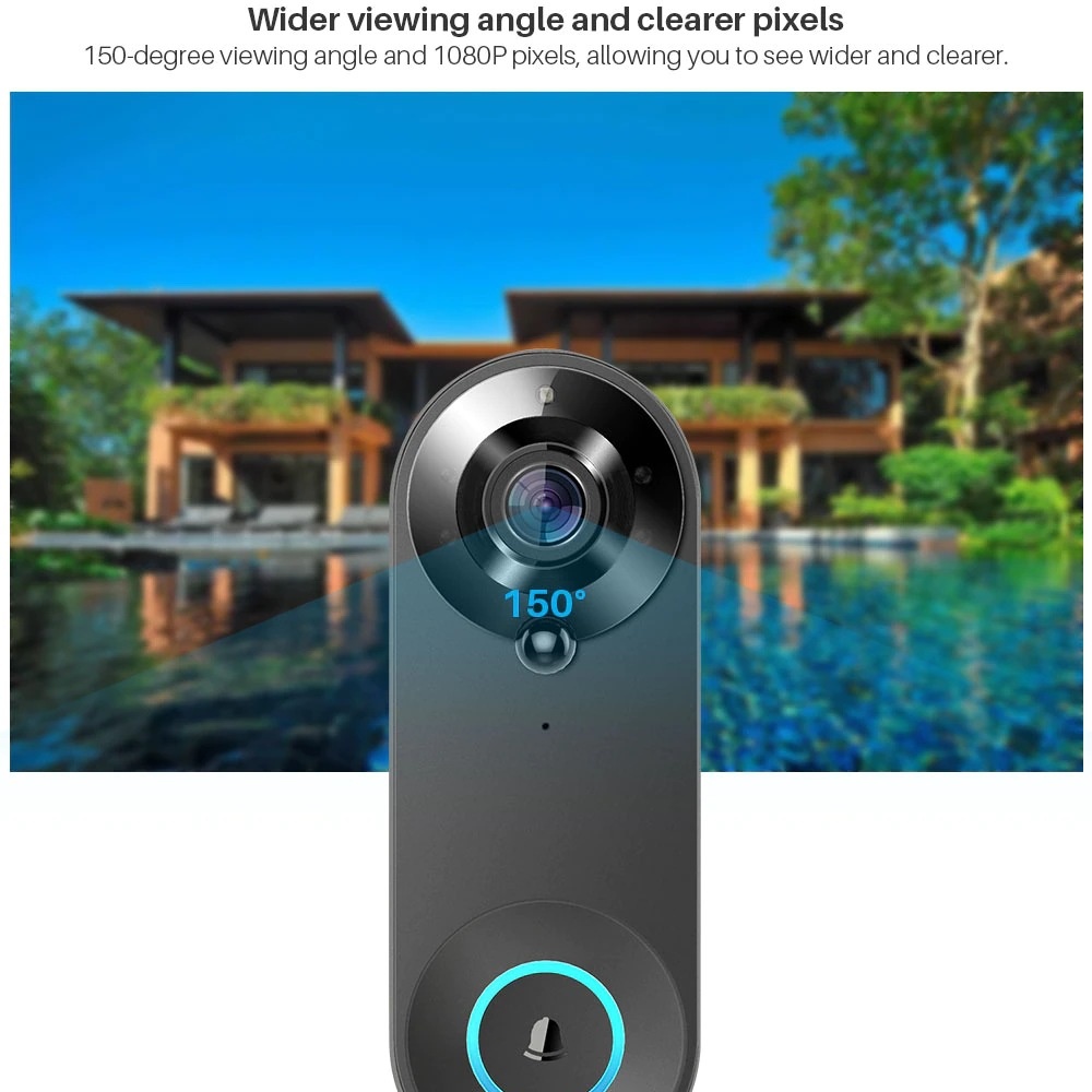 Tuya 1080P اللاسلكية جرس باب و - مراجعة Home Security Doorbell Camera وسعره
