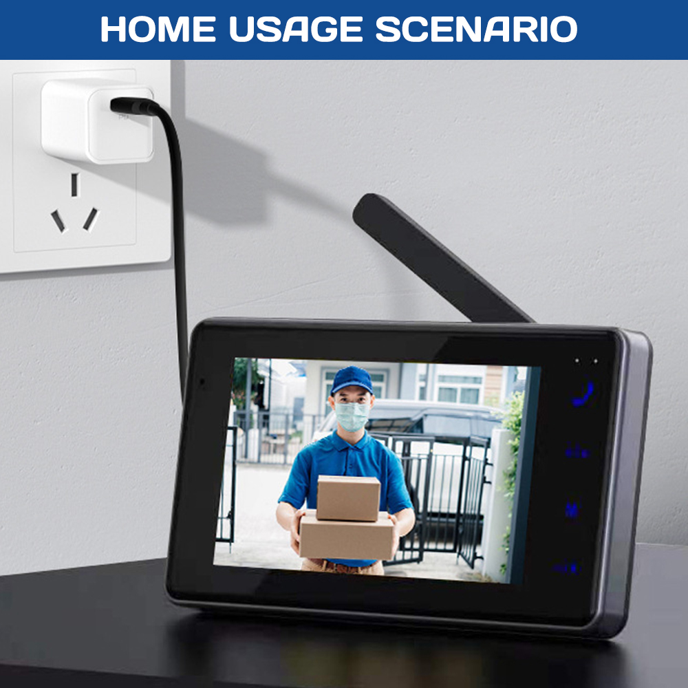 جرس باب ذكي لاسلكي بشاشة IPS ع - مراجعة Home Security Doorbell Camera وسعره