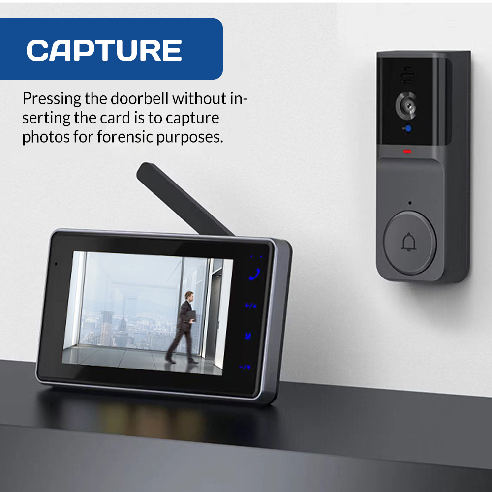 جرس باب ذكي لاسلكي بشاشة IPS ع - مراجعة Home Security Doorbell Camera وسعره