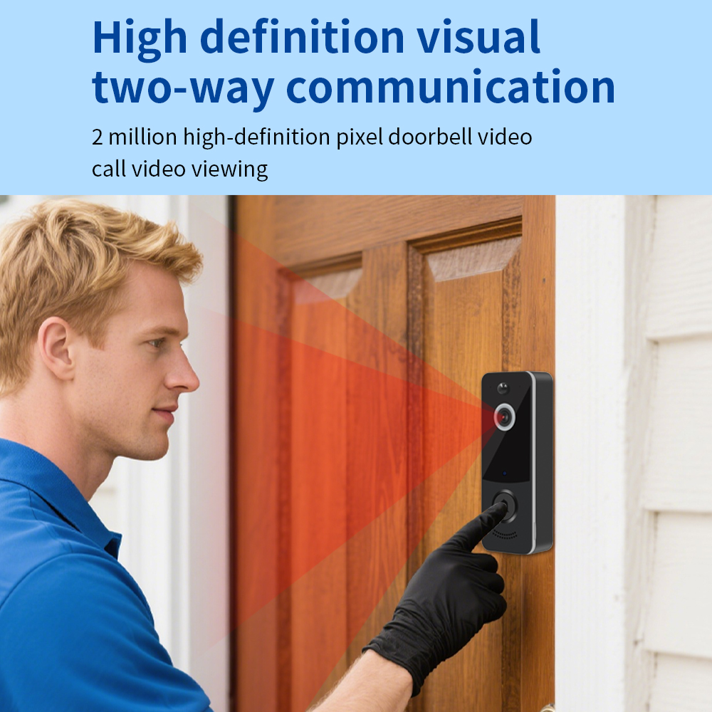 1080P WIFI جرس باب يتضمن شاشة  - مراجعة Home Security Doorbell Camera وسعره