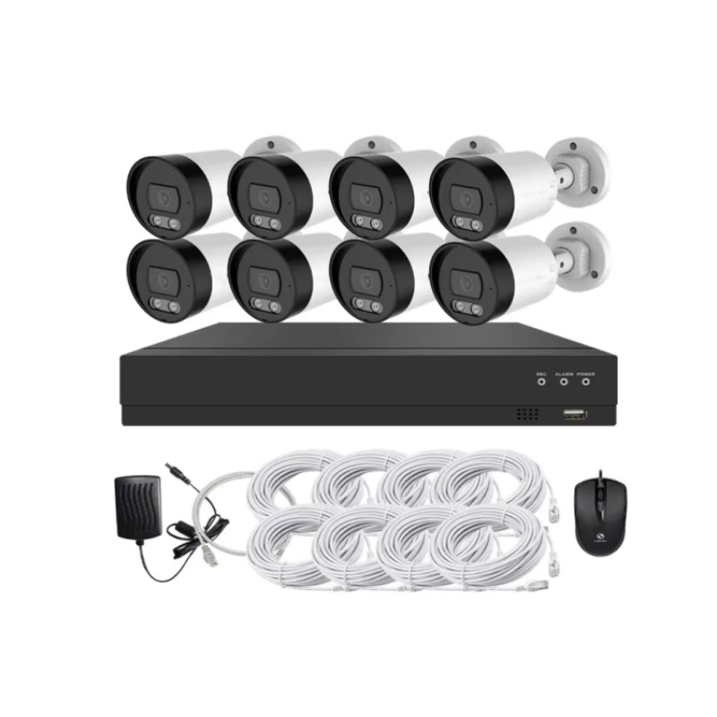 طقم كاميرات مراقبة 4 قنوات و8  - مراجعة Home Security Cameras Outdoor وسعره