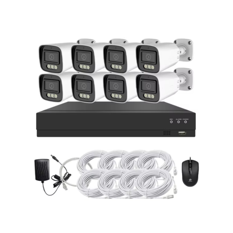 طقم كاميرات مراقبة 4 قنوات و8  - مراجعة Home Security Cameras Outdoor وسعره