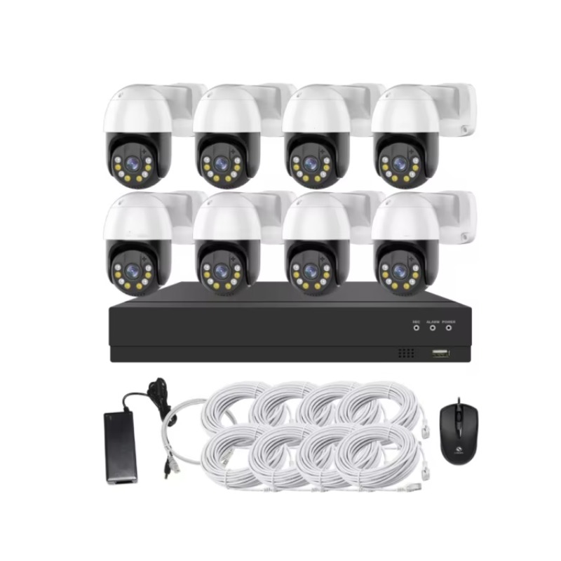 طقم كاميرات مراقبة 4 قنوات و8  - مراجعة Home Security Cameras Outdoor وسعره