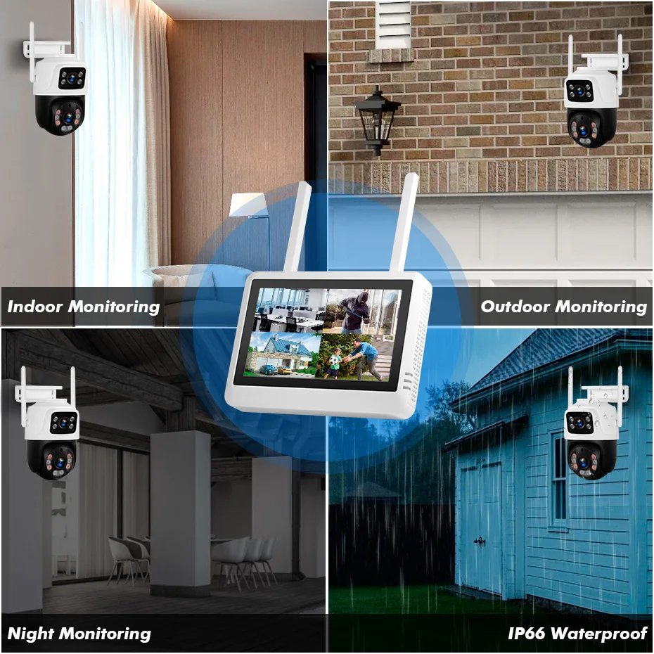 نظام أمان لاسلكي FUERS 8CH مع  - مراجعة Home Security Systems Wireless وسعره