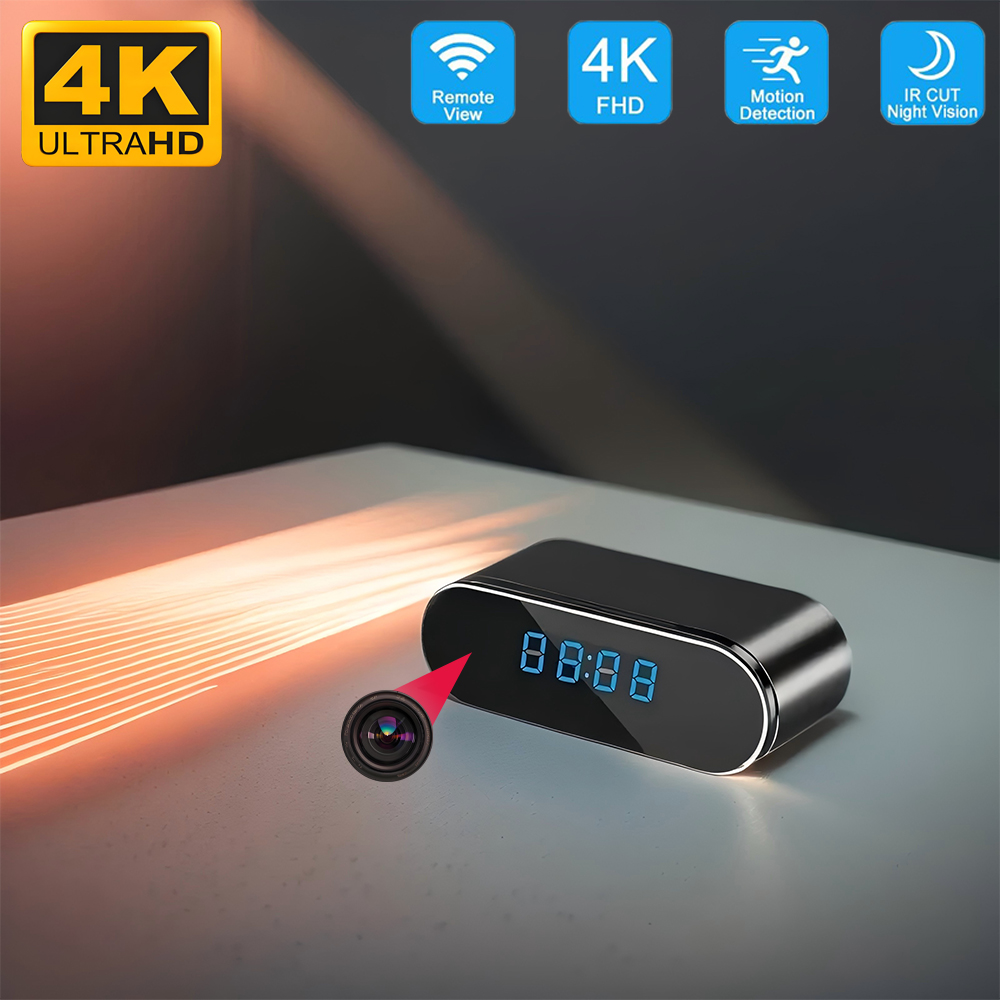كاميرا ساعة واي فاي صغيرة بدقة - مراجعة Hidden Camera Clock وسعره