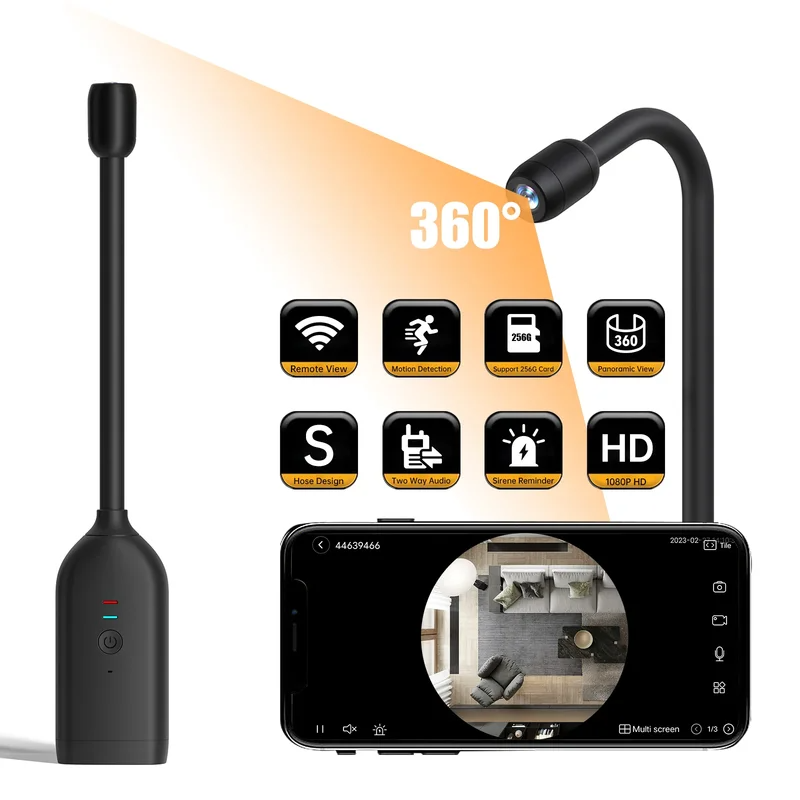 QJ700 كاميرا واي فاي صغيرة HD  - مراجعة Home Security Hidden Cameras وسعره