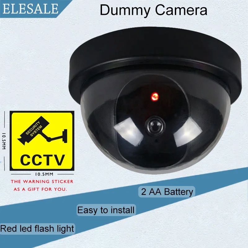 كاميرا بلاستيكية سوداء قبة CCT - مراجعة Fake Camera Dummy وسعره