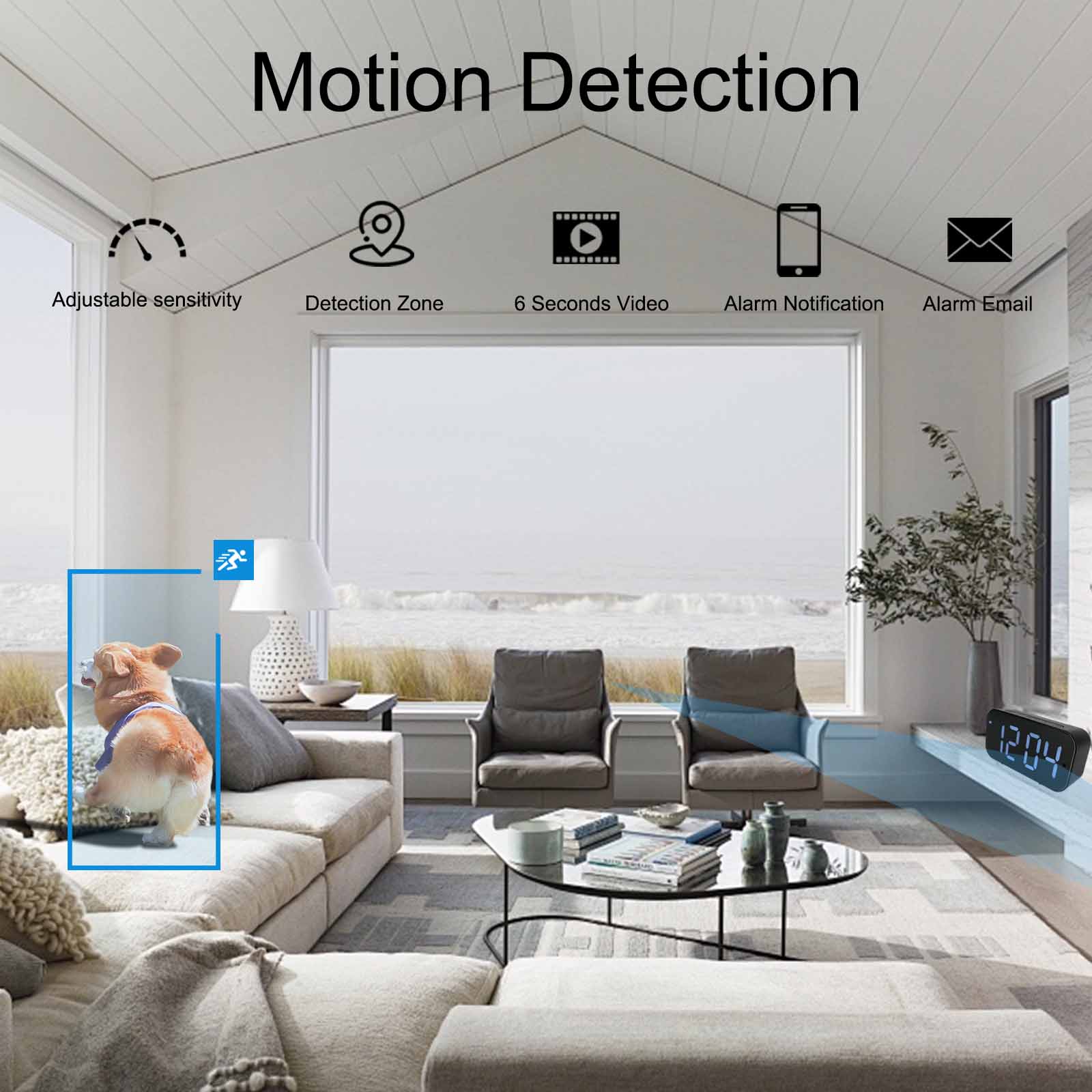 كاميرا ساعة واي فاي بدقة 1080  - مراجعة Hidden Camera Clock وسعره
