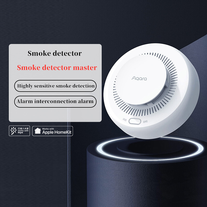 Aqara-مستشعر كاشف الدخان الذكي - مراجعة Mi Home Security Xiaomi وسعره