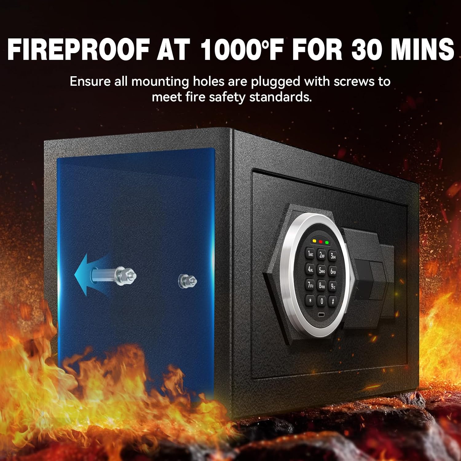 صندوق أمان منزلي مقاوم للحريق  - مراجعة Home Security Key Box وسعره