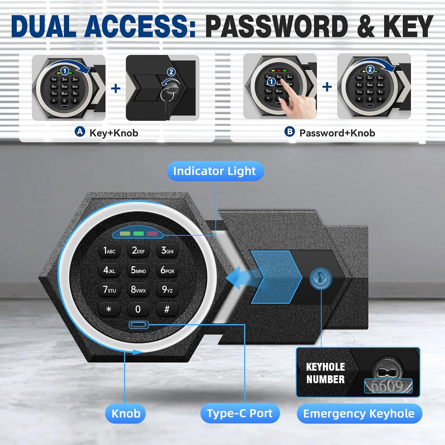 صندوق أمان منزلي مقاوم للحريق  - مراجعة Home Security Key Box وسعره