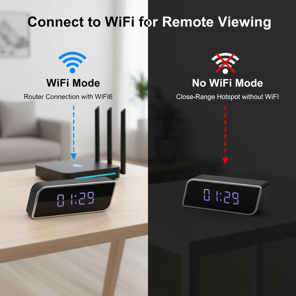 كاميرا ساعة رقمية 1080P FHD كا - مراجعة Hidden Camera Clock وسعره