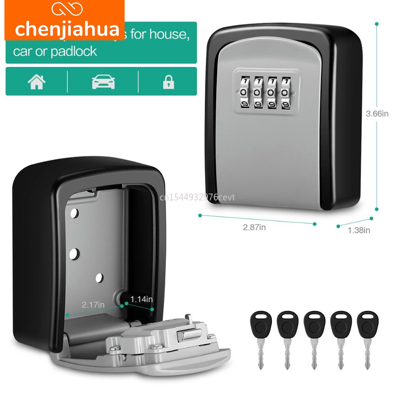 جدار جبل مفتاح تخزين صندوق سري - مراجعة Home Security Key Box وسعره