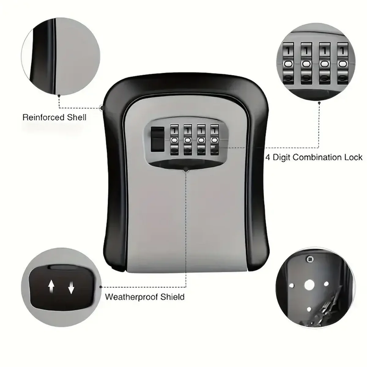 صندوق مفاتيح محمول مقاوم للماء - مراجعة Home Security Key Box وسعره