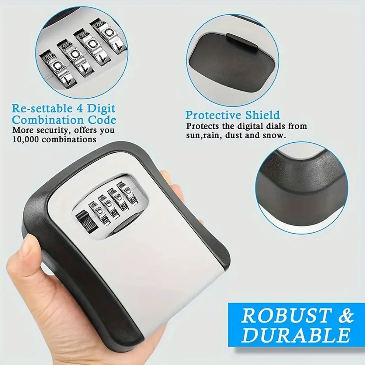 صندوق مفاتيح محمول مقاوم للماء - مراجعة Home Security Key Box وسعره