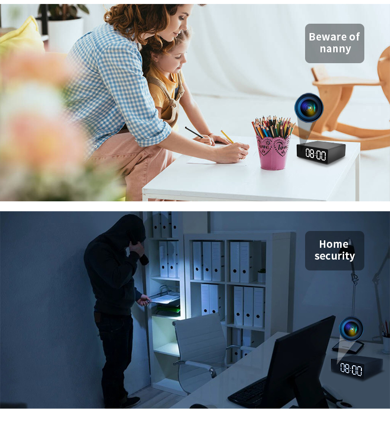 1080P للرؤية الليلية على مدار  - مراجعة Hidden Camera Clock وسعره