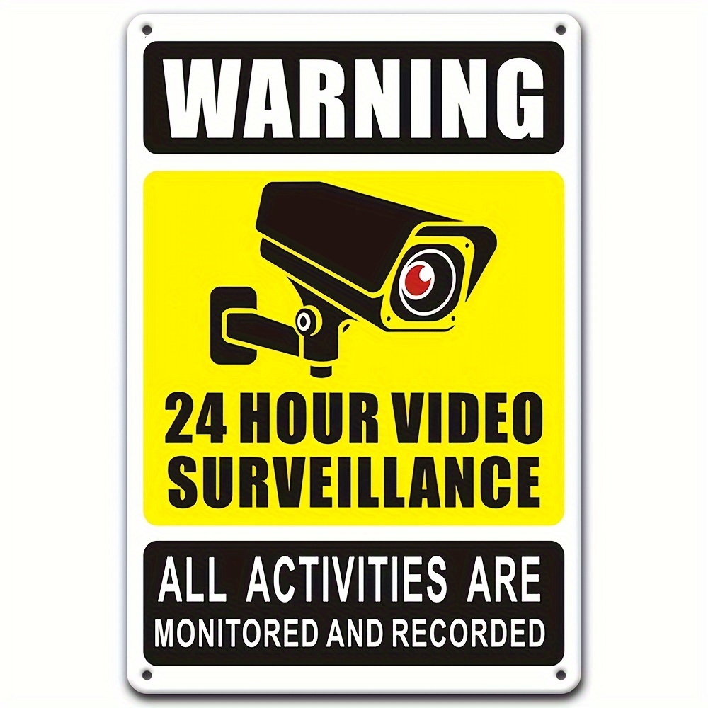 علامة تحذير للمراقبة بالفيديو  - مراجعة Home Security Cameras Outdoor وسعره