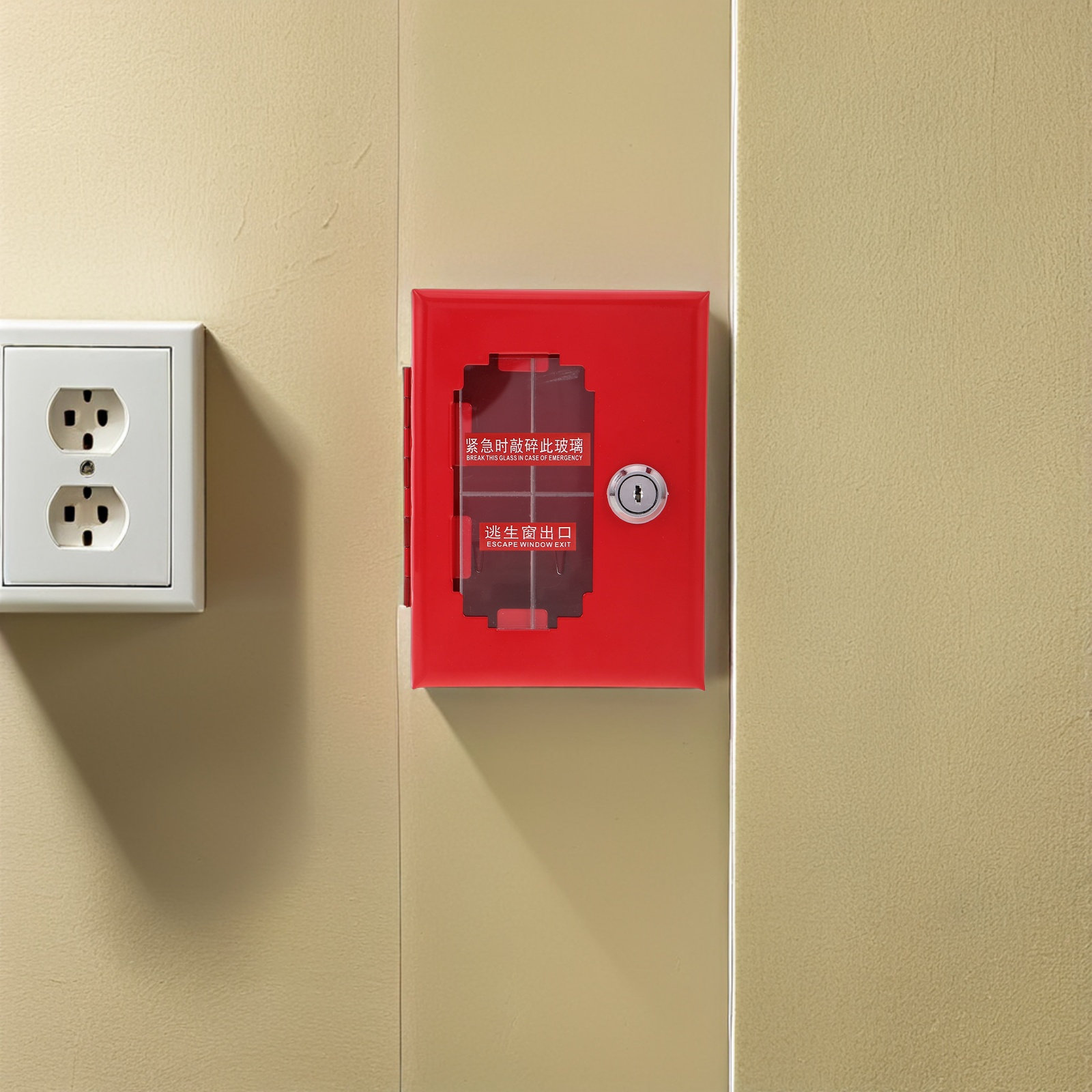 صندوق قفل معدني للأبواب مثبت ع - مراجعة Home Security Key Box وسعره