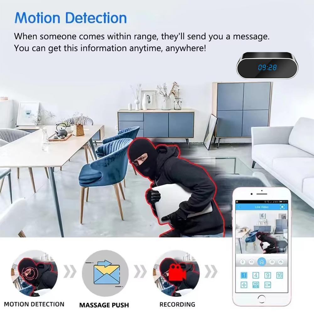 كاميرا ساعة صغيرة محسنة وجديدة - مراجعة Home Security Hidden Cameras وسعره