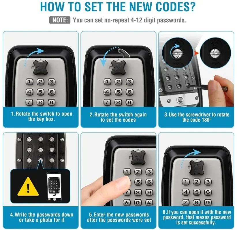 كلمة المرور مفتاح اقفال الصناد - مراجعة Home Security Key Box وسعره
