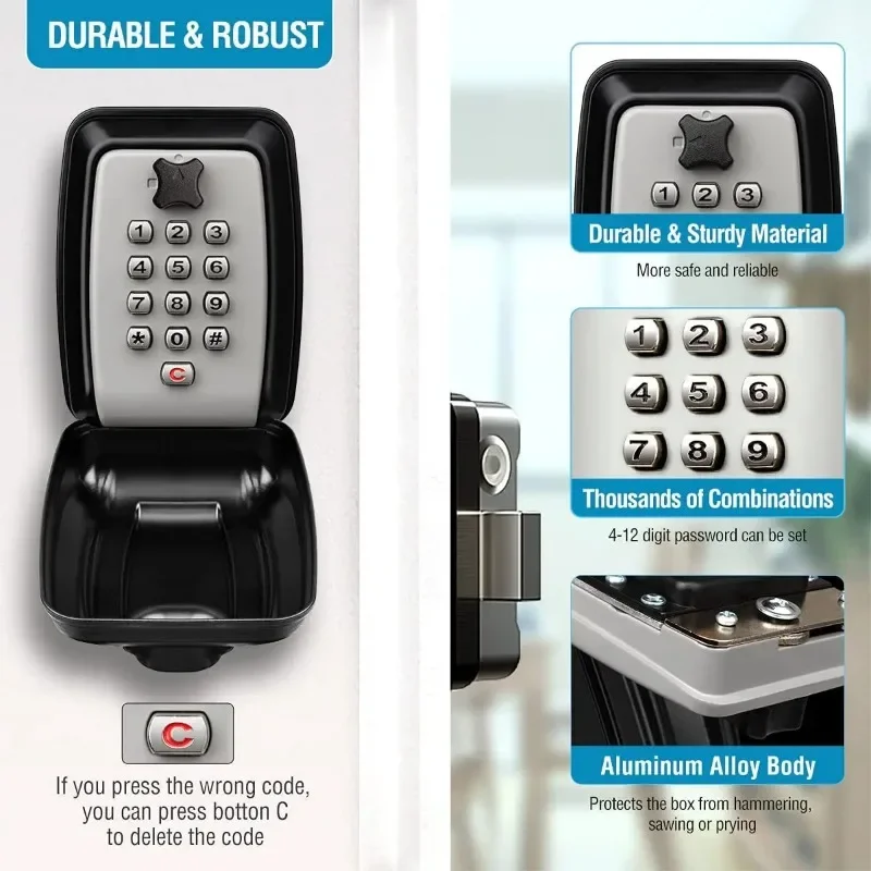 كلمة المرور مفتاح اقفال الصناد - مراجعة Home Security Key Box وسعره