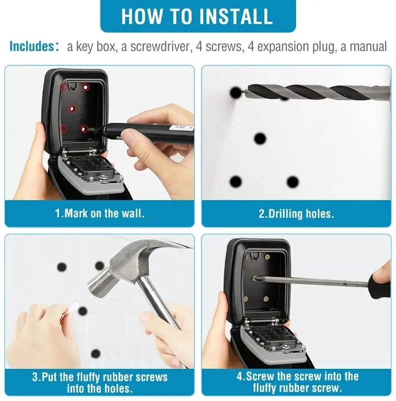 كلمة المرور مفتاح اقفال الصناد - مراجعة Home Security Key Box وسعره