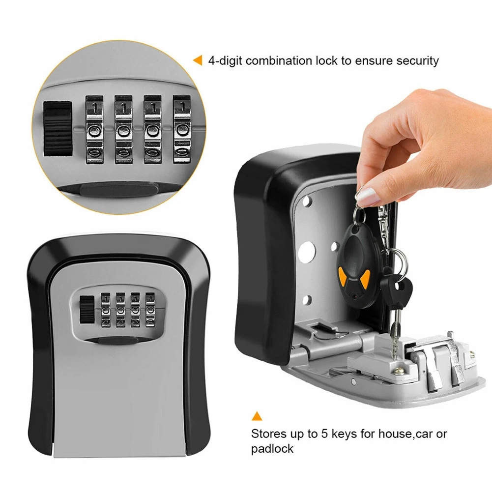 صندوق قفل مفاتيح مثبت على الحا - مراجعة Home Security Key Box وسعره