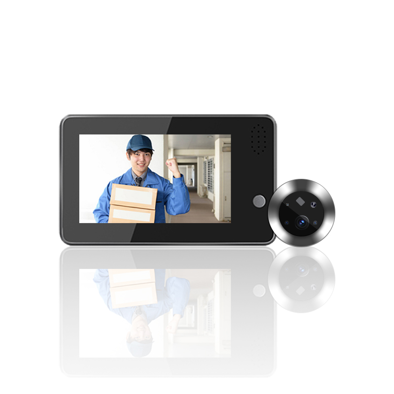 جرس باب ذكي بشاشة 4.3 بوصة يعم - مراجعة Home Security Doorbell Camera وسعره