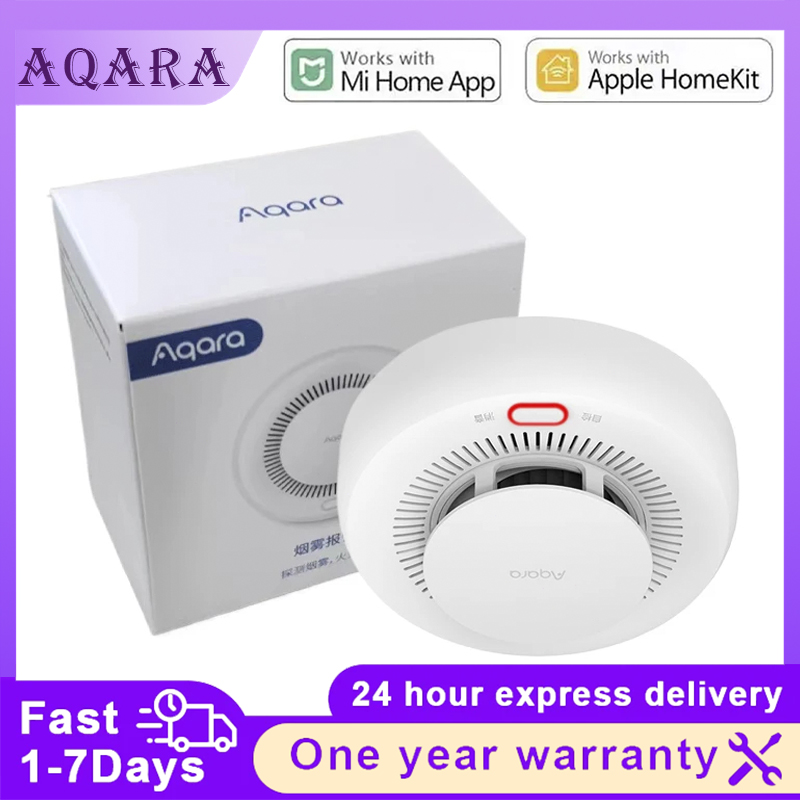 جديد Aqara كاشف الدخان الاستشع - مراجعة Mi Home Security Xiaomi وسعره