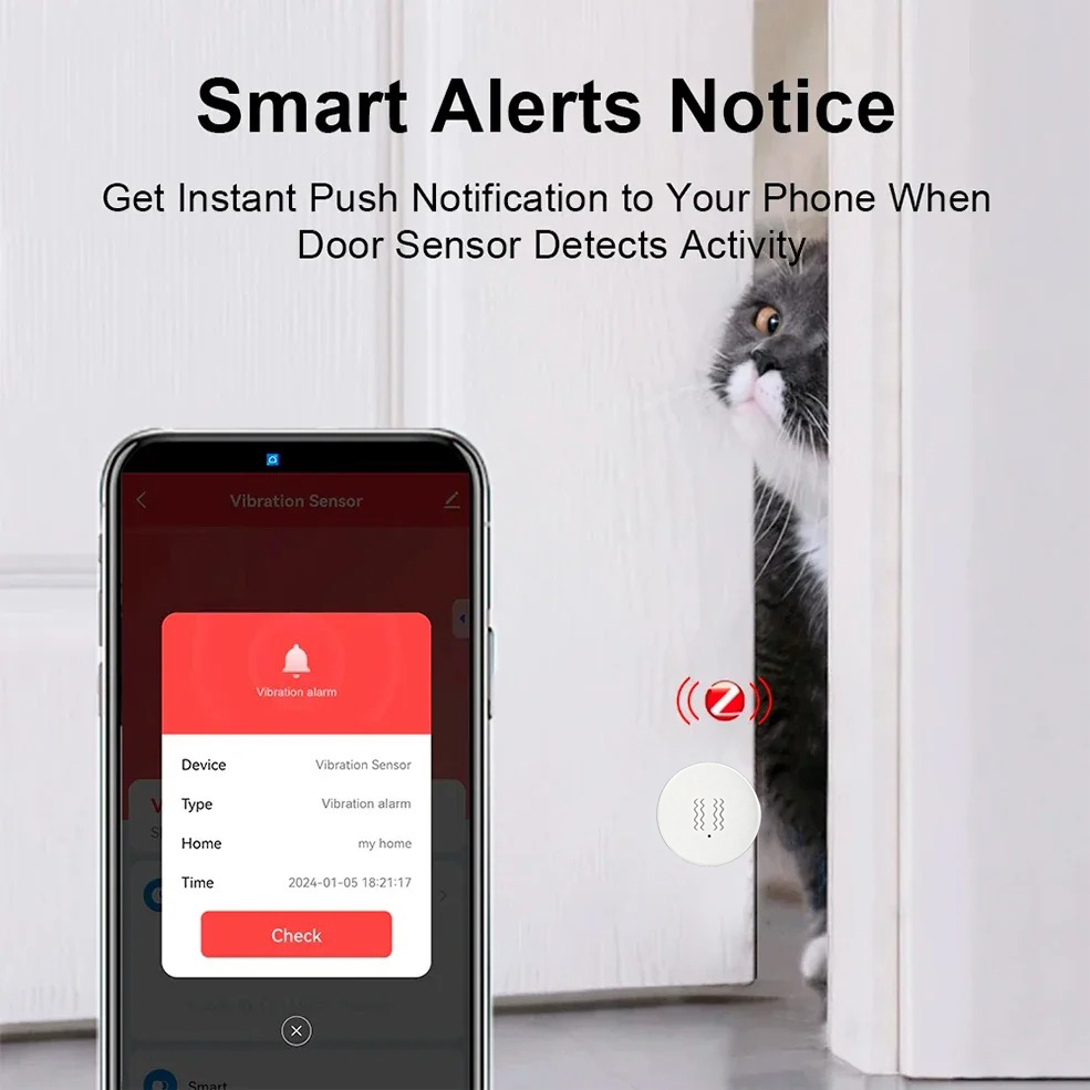جهاز استشعار الاهتزاز والإمالة - مراجعة Home Security Home Assistant وسعره