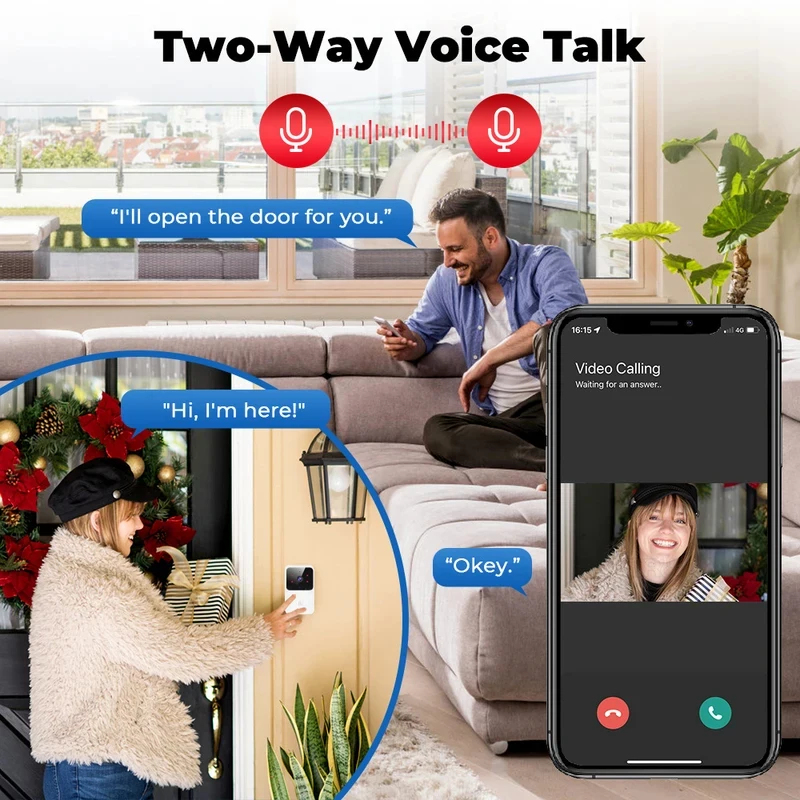 جرس باب ذكي لاسلكي مع كاميرا ف - مراجعة Home Security Doorbell Camera وسعره